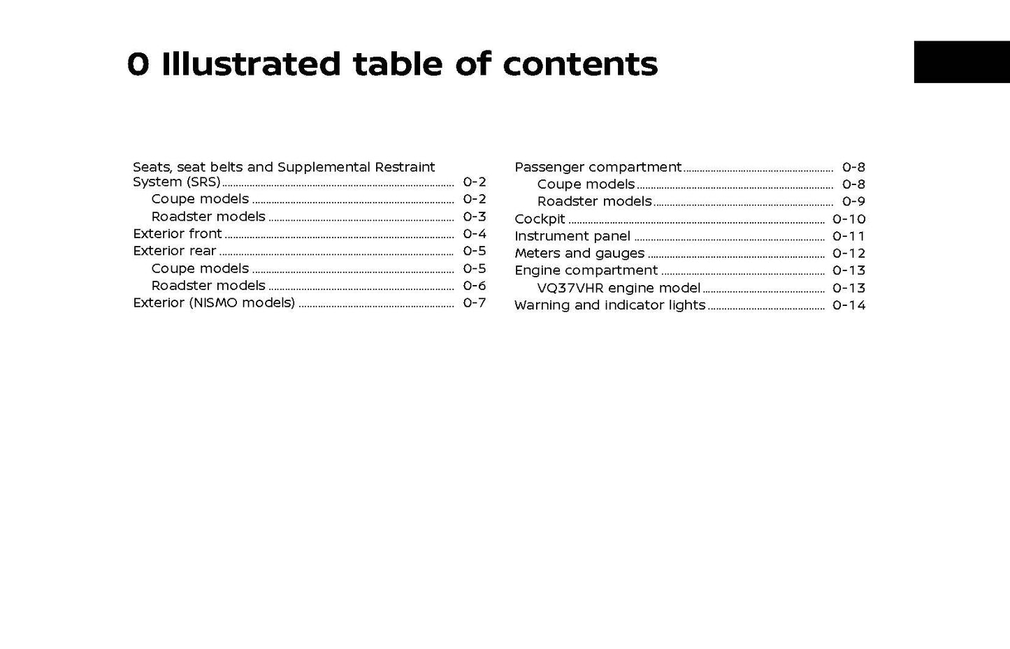 2020 Nissan 370Z Owner's Manual | English