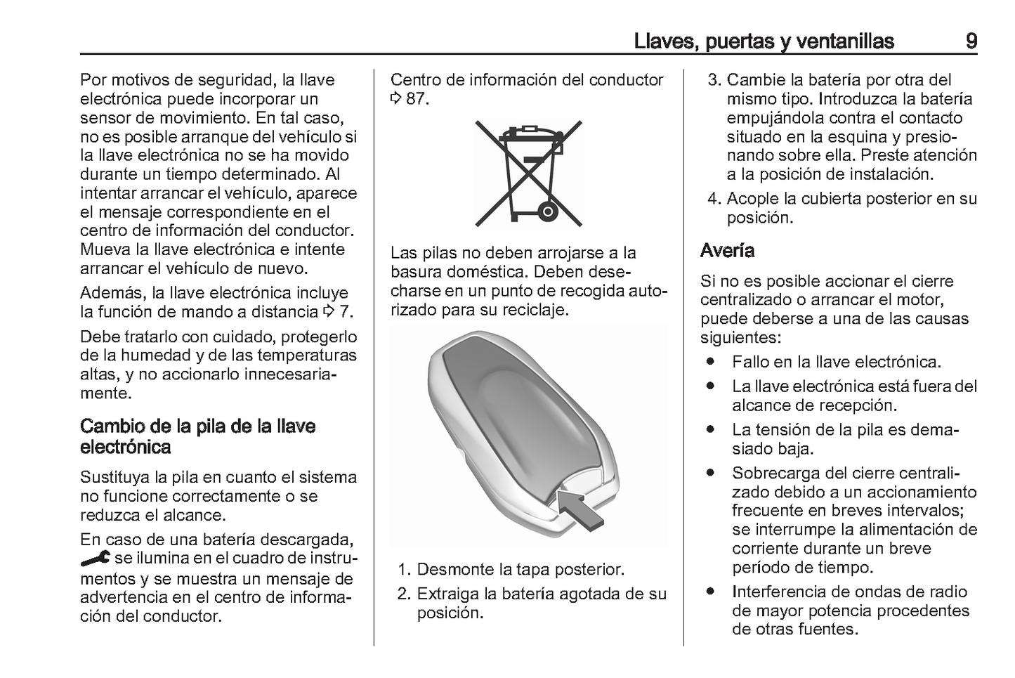 2023 Opel Corsa Owner's Manual | Spanish
