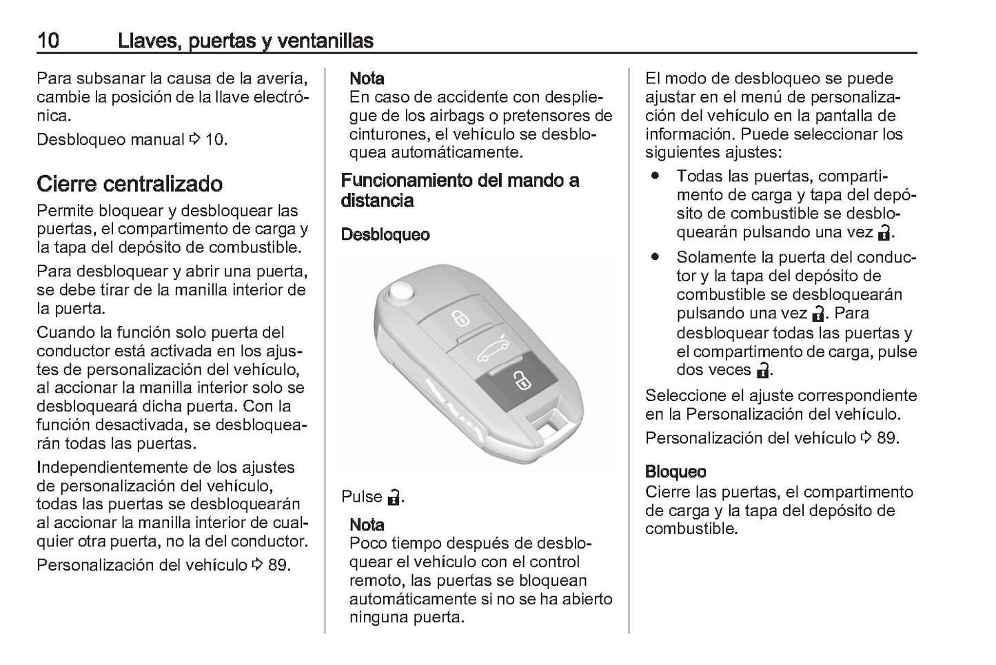 2023 Opel Corsa Owner's Manual | Spanish