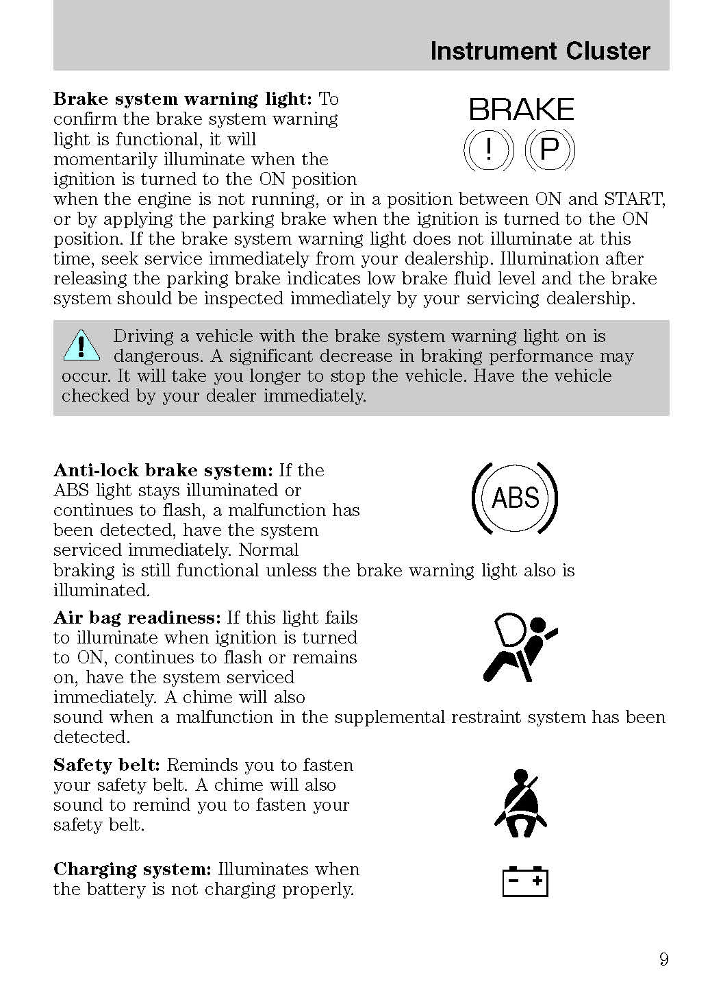 2003 Ford Thunderbird Owner's Manual | English