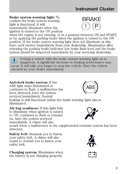 2003 Ford Thunderbird Owner's Manual | English