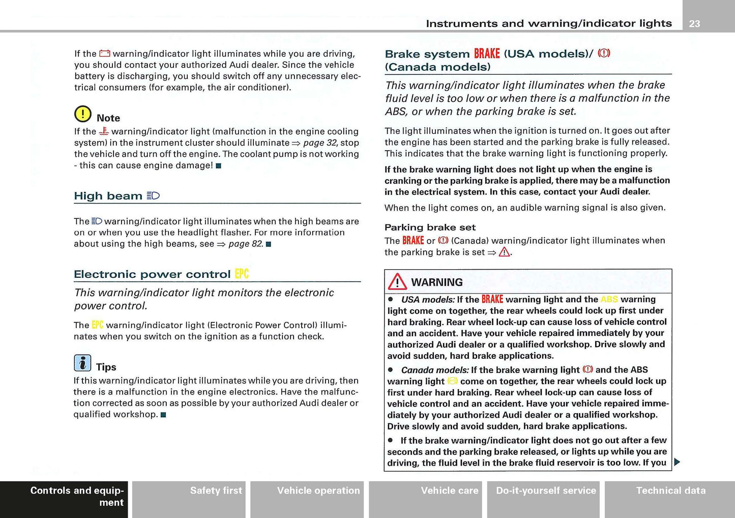 2007 Audi S4/S4 Limousine Owner's Manual | English