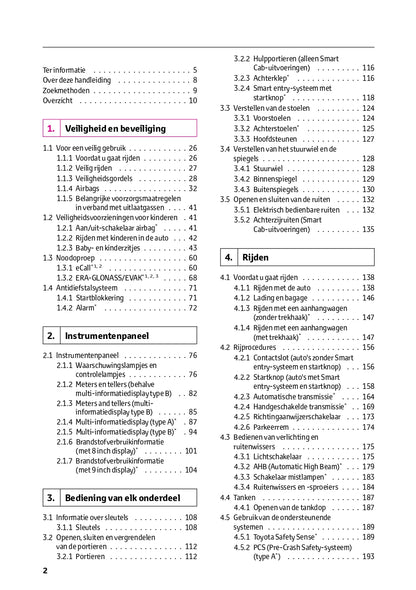 2024 Toyota Hilux Owner's Manual | Dutch