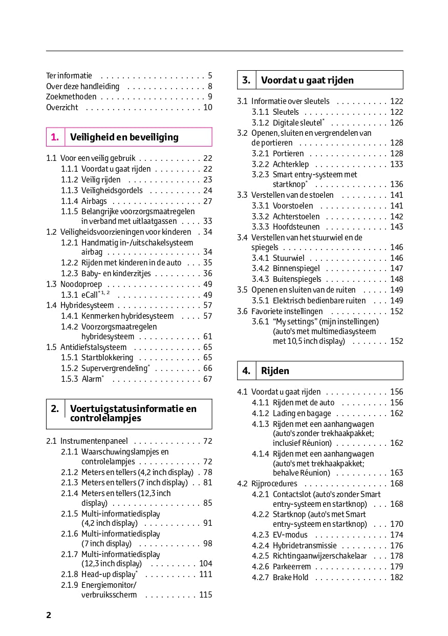 2024 Toyota Yaris Hybrid Owner's Manual | Dutch