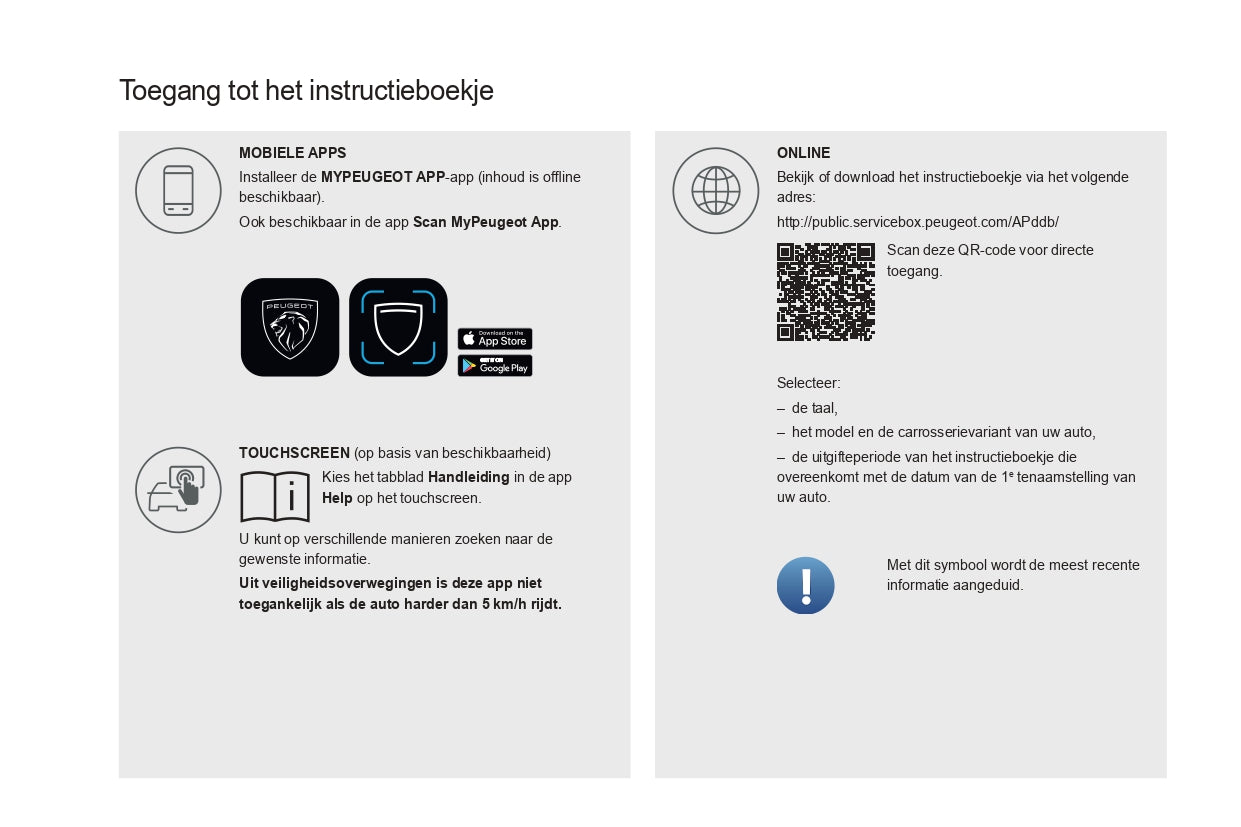 2023-2024 Peugeot 308/308SW Owner's Manual | Dutch