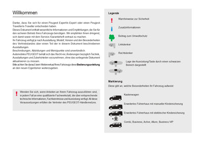 2024 Peugeot Expert/e-Expert/Traveller/e-Traveller Bedienungsanleitung | Deutsch