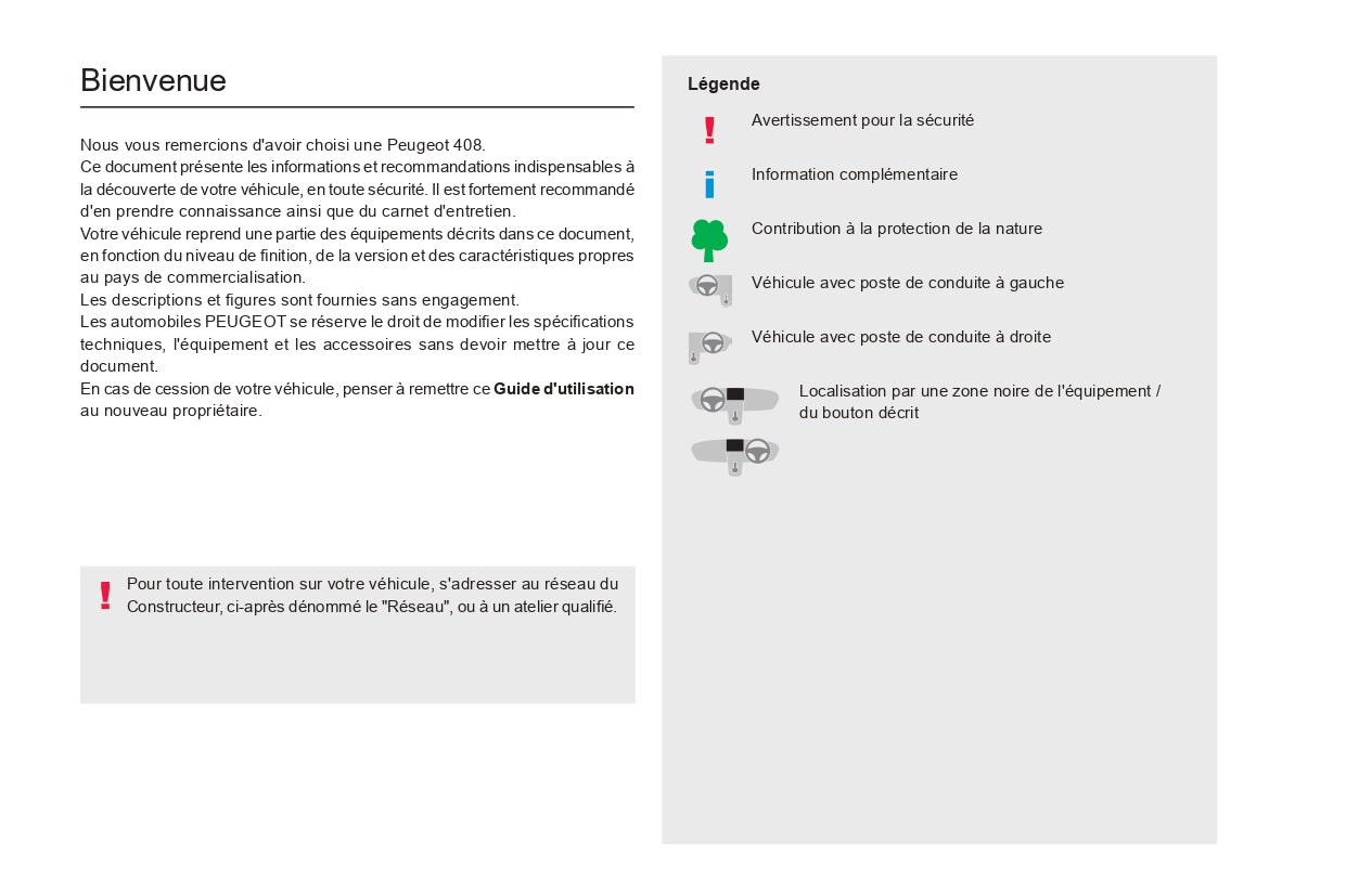 2023-2024 Peugeot 408 Gebruikershandleiding | Frans