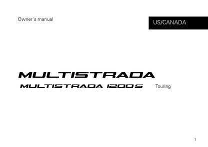 2014 Ducati Multistrada 1200S Touring  Owner's Manual | English