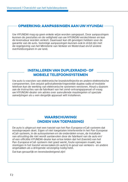 2021-2022 Hyundai Tucson Hybrid/Plug-in Hybrid Bedienungsanleitung | Niederländisch