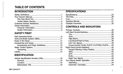 2017 Harley-Davidson Softail Owner's Manual | English