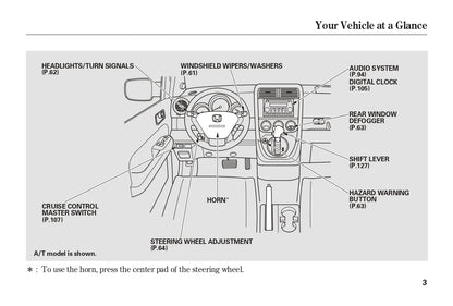 2004 Honda Element Owner's Manual | English