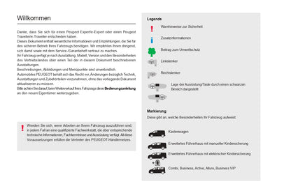 2022-2024 Peugeot Expert/e-Expert/Traveller/e-Traveller Gebruikershandleiding | Duits