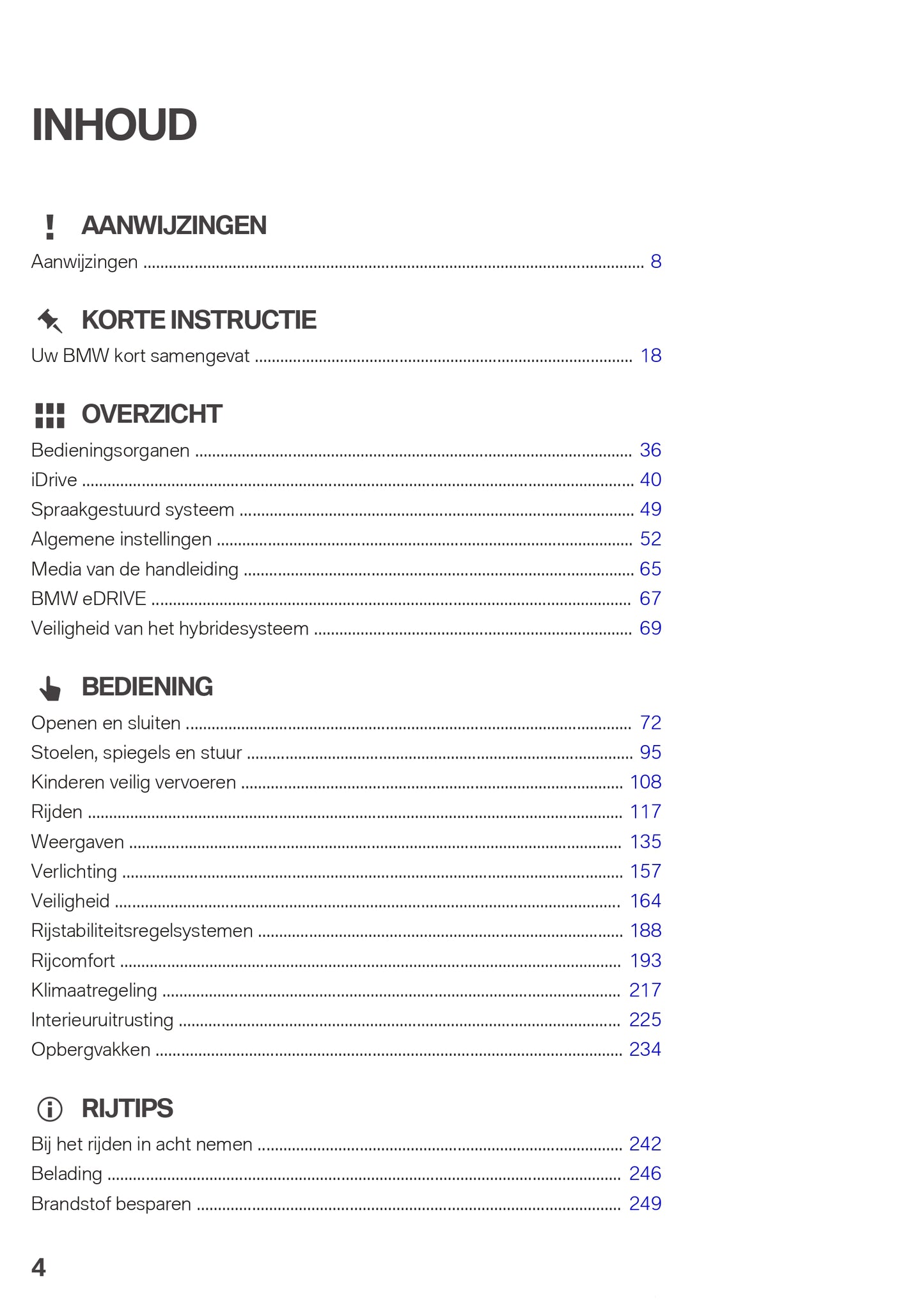 2018 BMW 2 Serie Active Tourer 225XE Sport Line/2 Serie Owner's Manual | Dutch