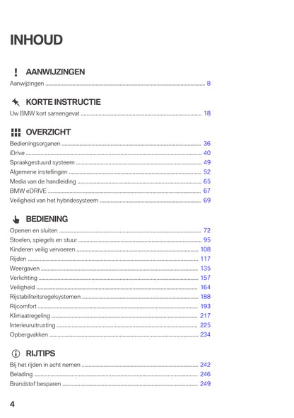 2018 BMW 2 Serie Active Tourer 225XE Sport Line/2 Serie Owner's Manual | Dutch