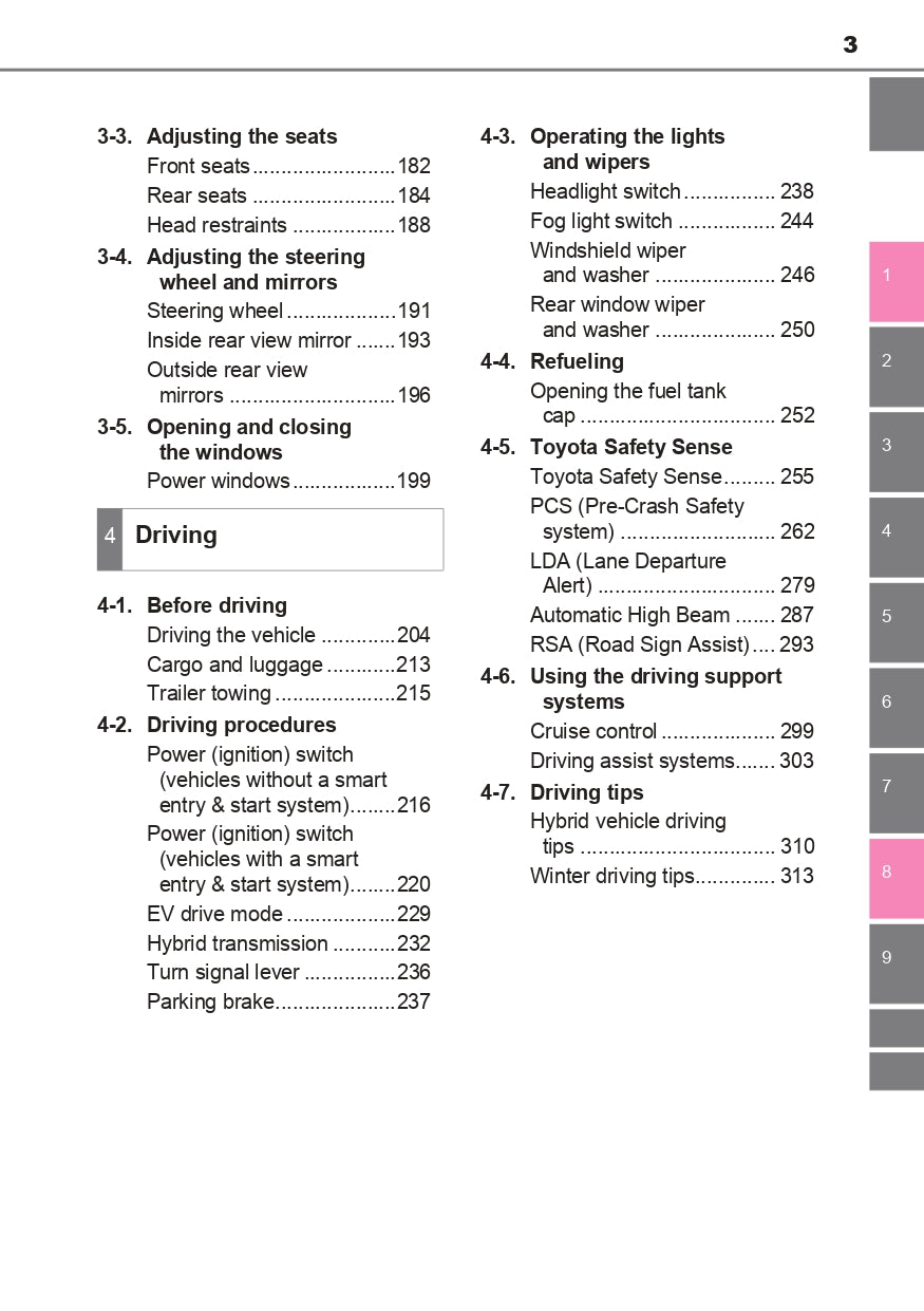 2017-2020 Toyota Yaris Owner's Manual | English