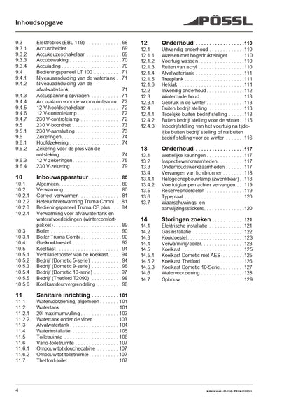 2019-2021 Pössl 2WIN Plus Owner's Manual | Dutch