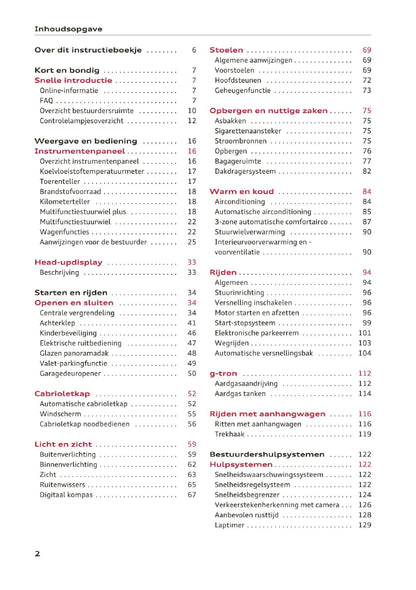 2018 Audi A5/A5 Cabriolet Owner's Manual | Dutch