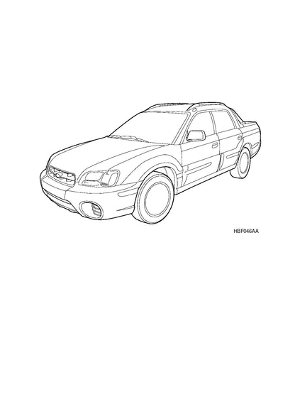 2003 Subaru Baja Owner's Manual | English