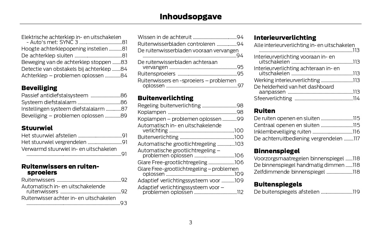 2022-2024 Ford Kuga Vignale/Kuga Vignale Hybrid Owner's Manual | Dutch