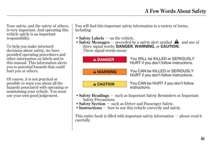 2008 Acura RL Owner's Manual | English