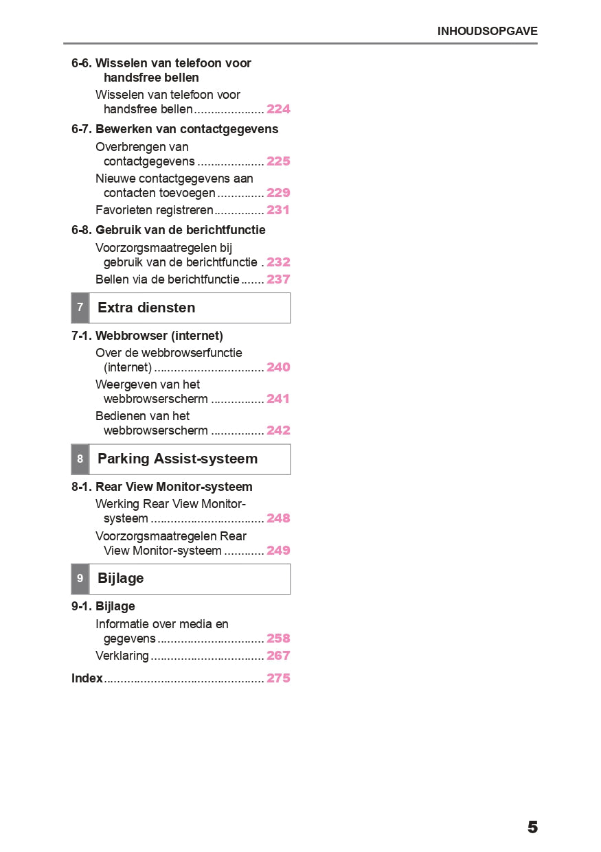 2024 Toyota Yaris Hybrid Infotainment Manual | Dutch