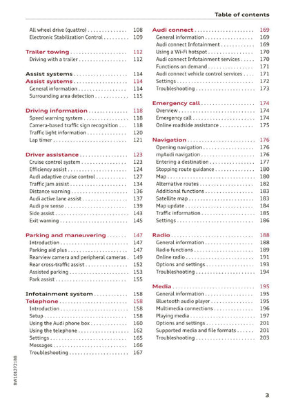 2020 Audi A4 allroad/A4 Limousine/S4 Limousine Owner's Manual | English