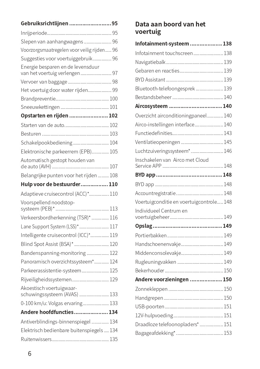 2023-2024 BYD Atto 3 Bedienungsanleitung | Niederländisch