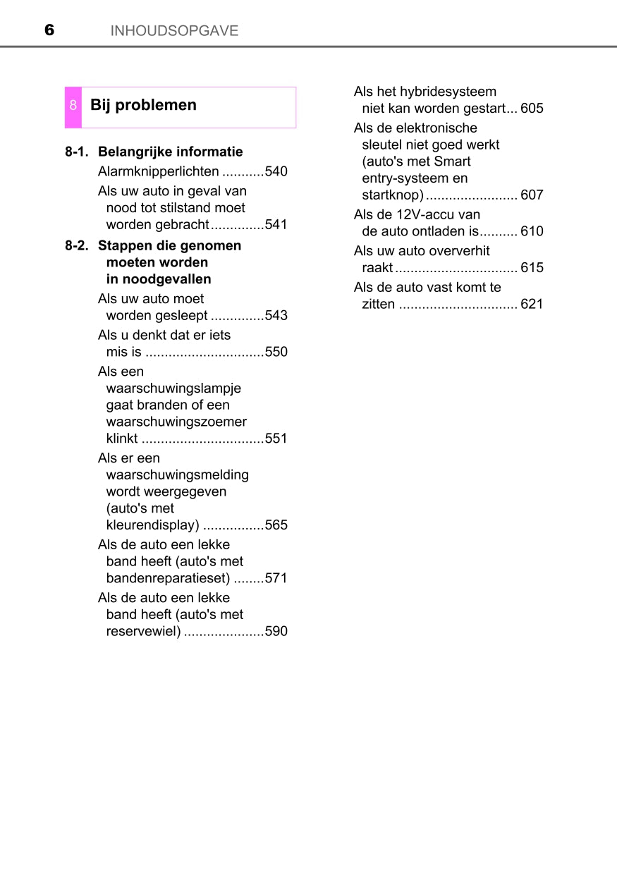 2018 Toyota Yaris Hybrid Owner's Manual | Dutch