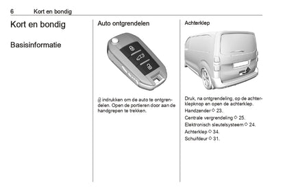 2022 Opel Vivaro Bedienungsanleitung | Niederländisch