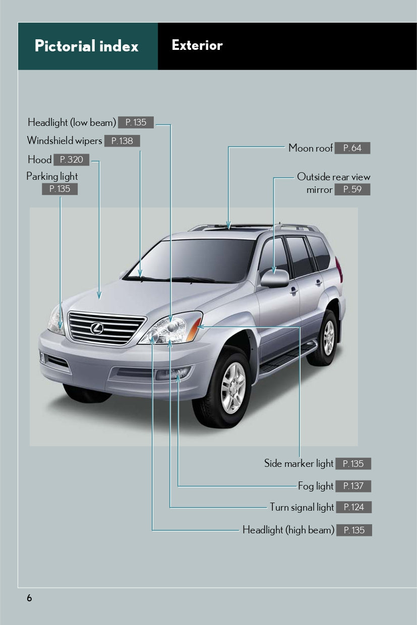 2009 Lexus GX470 Manuel du propriétaire | Anglais