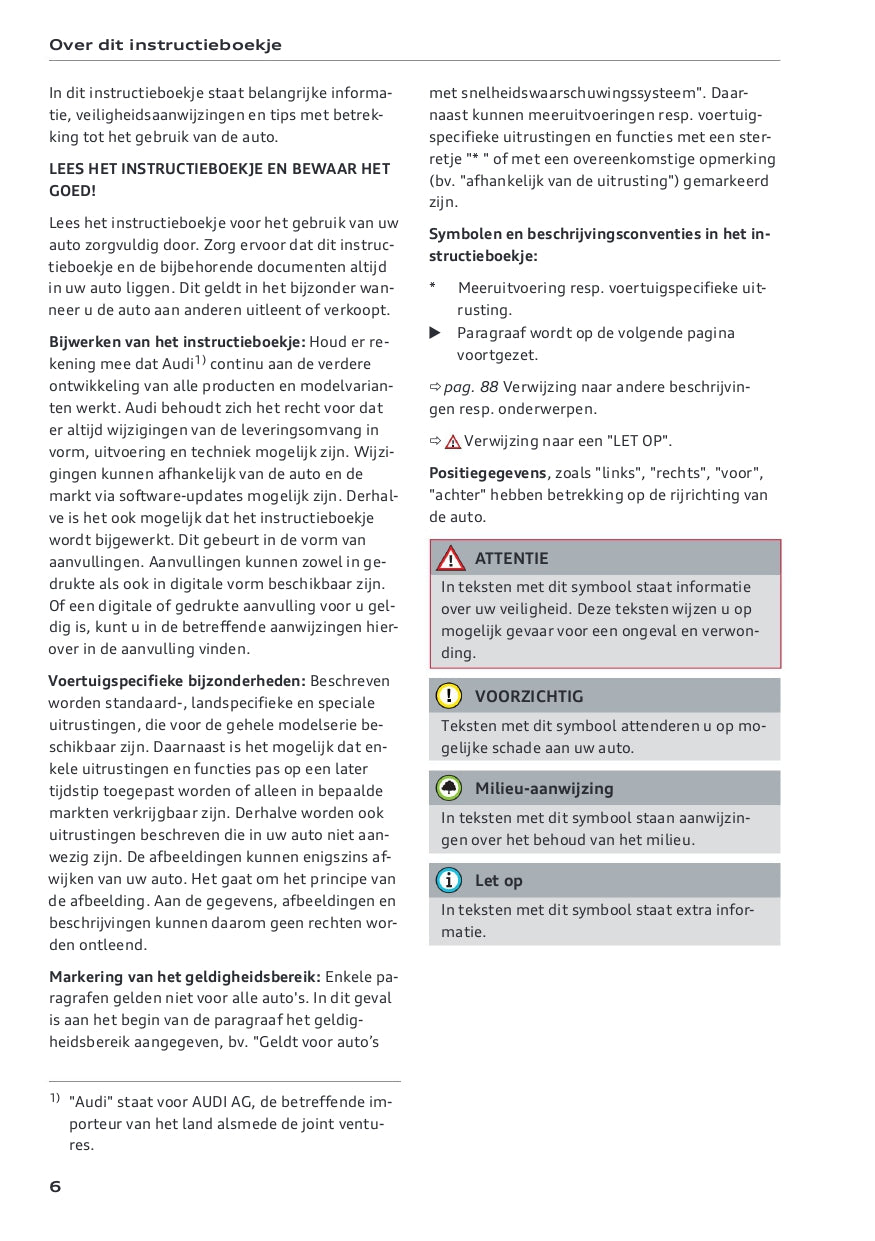 2022-2023 Audi A5 Owner's Manual | Dutch