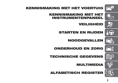 2018-2020 Fiat 500/500C Owner's Manual | Dutch