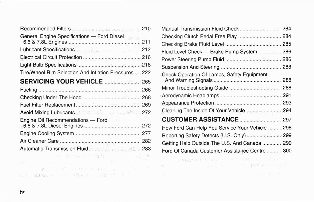 1993 Ford L-Series Owner's Manual | English