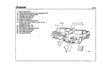 1997 Mitsubishi 3000GT Manuel du propriétaire | Anglais