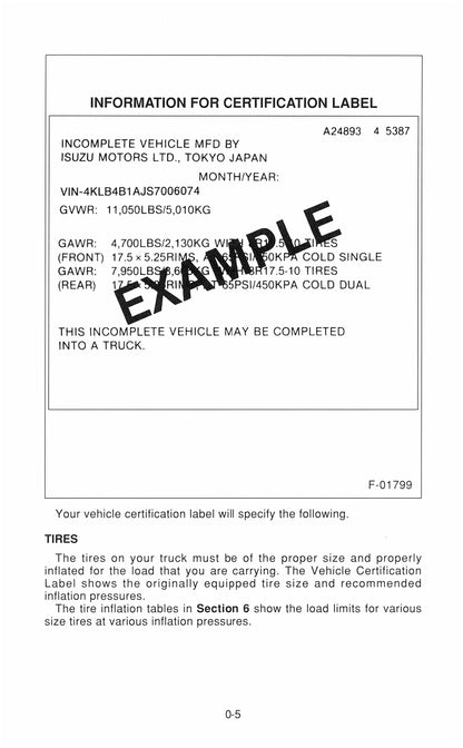 2000 Isuzu NPR Gas Owner's Manual | English