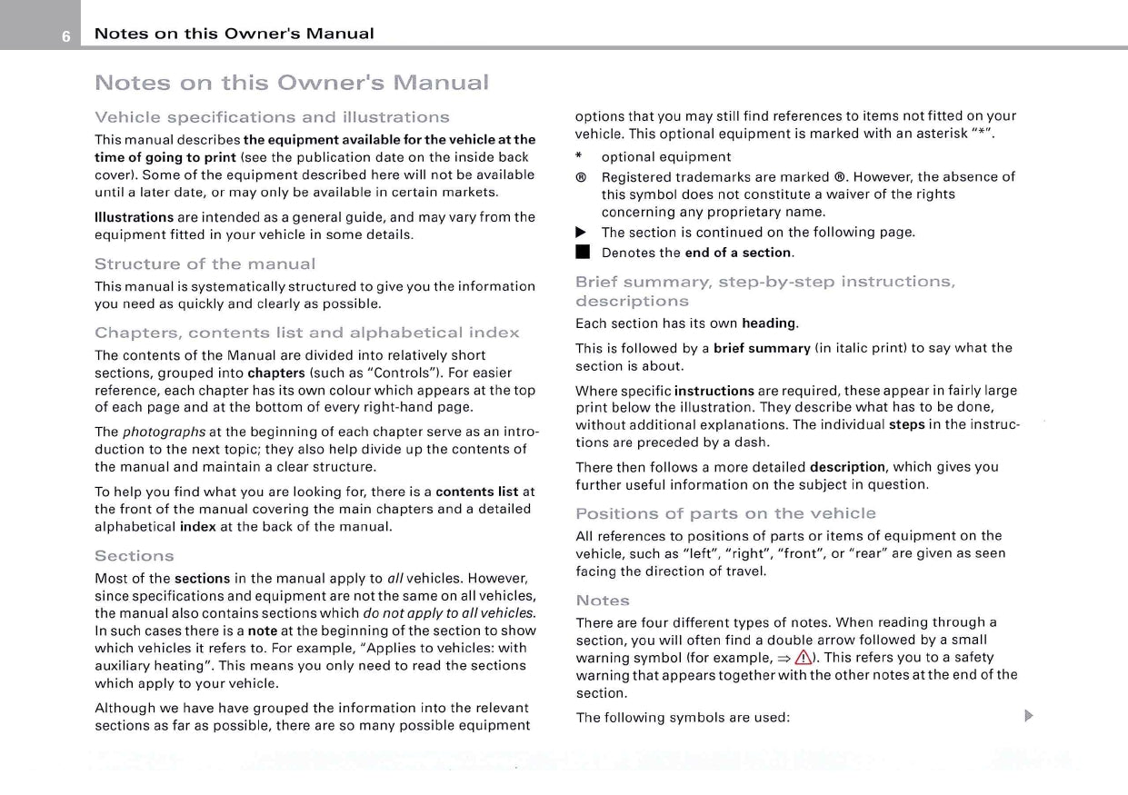 2004 Audi TT/TT Coupé Owner's Manual | English