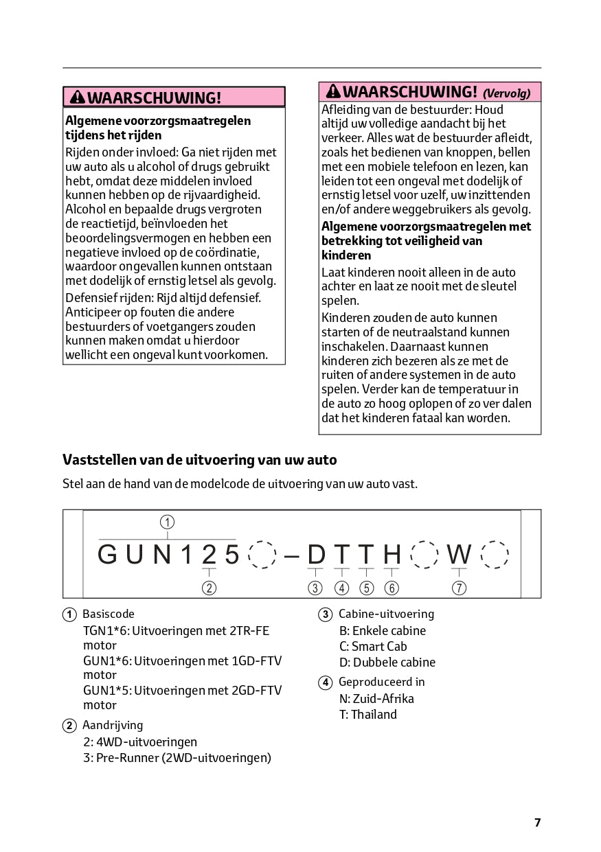 2024 Toyota Hilux Owner's Manual | Dutch