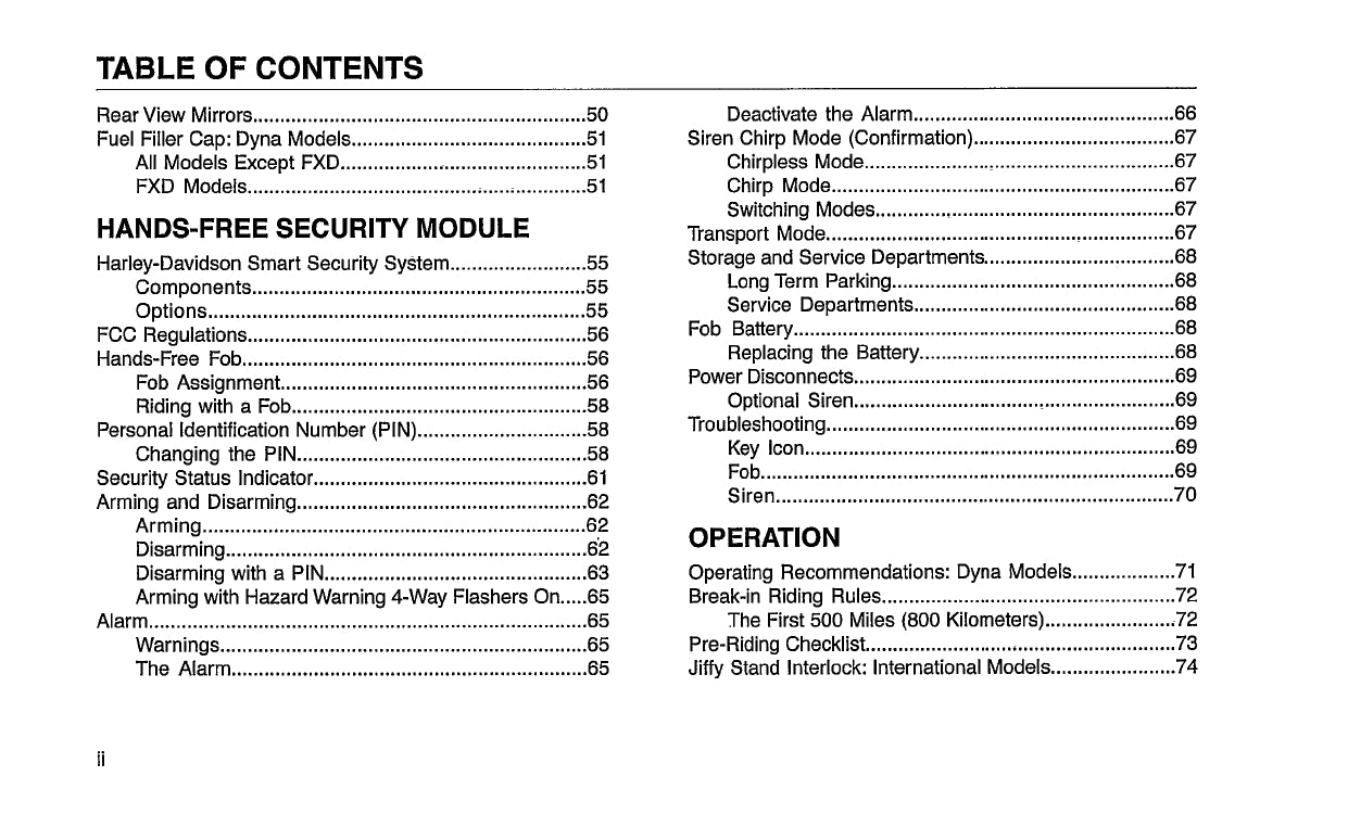 2008 Harley-Davidson Dyna Owner's Manual | English