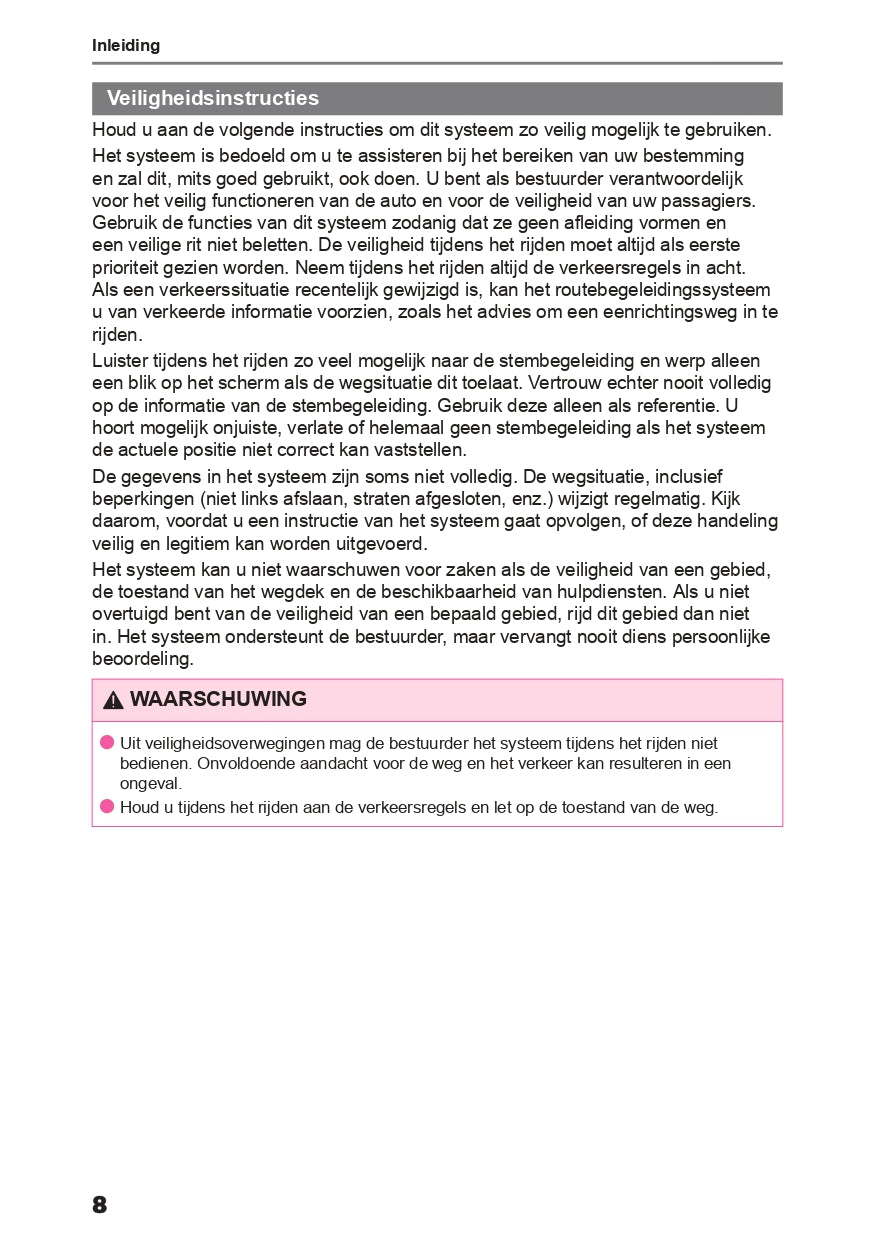 2024 Toyota Aygo X Infotainment Manual | Dutch