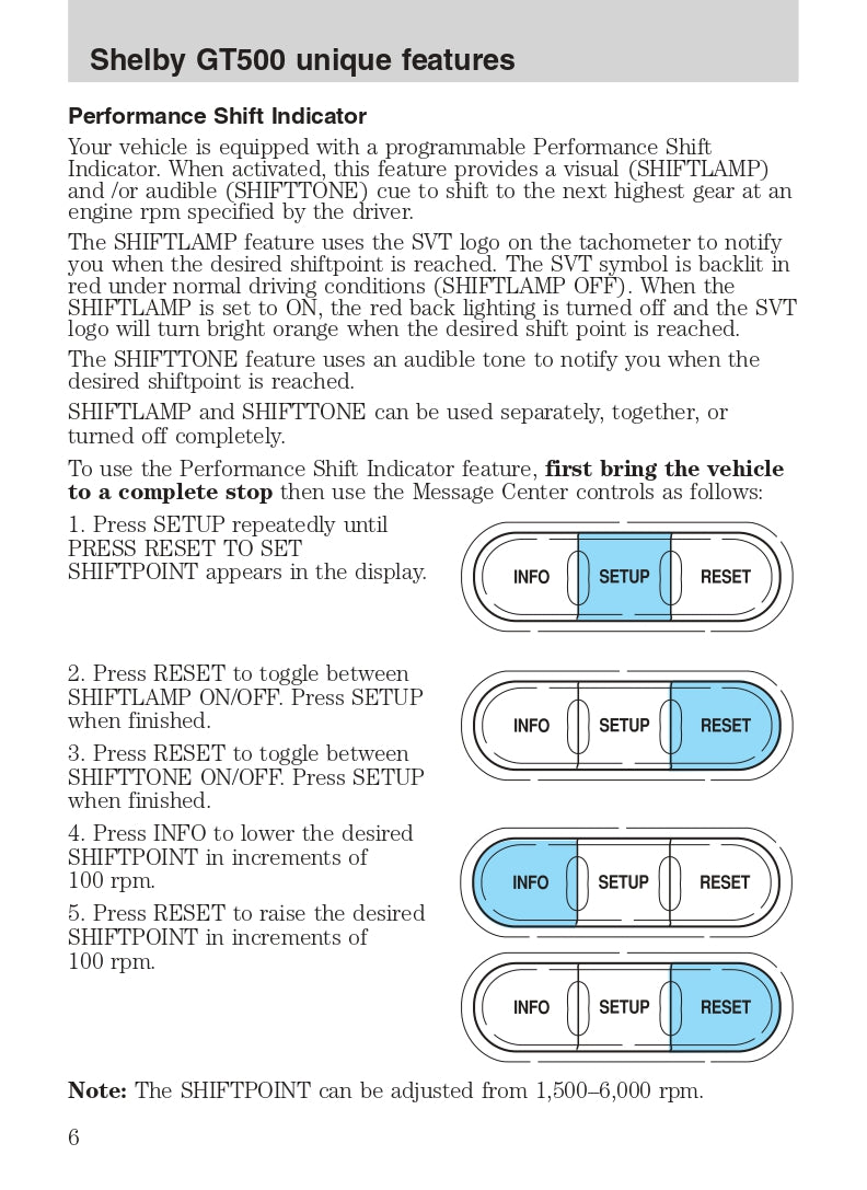 2007 Ford Shelby GT500 Owner's Manual | English