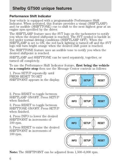 2007 Ford Shelby GT500 Owner's Manual | English