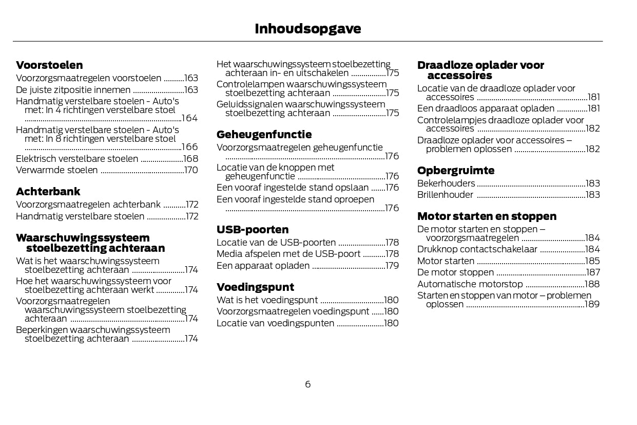 2022-2024 Ford Kuga Vignale/Kuga Vignale Hybrid Owner's Manual | Dutch