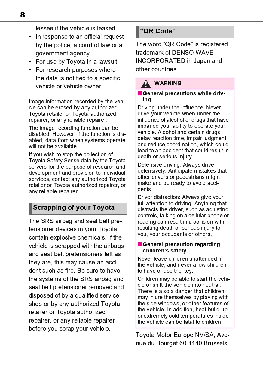 2023-2024 Toyota Prius Owner's Manual | English