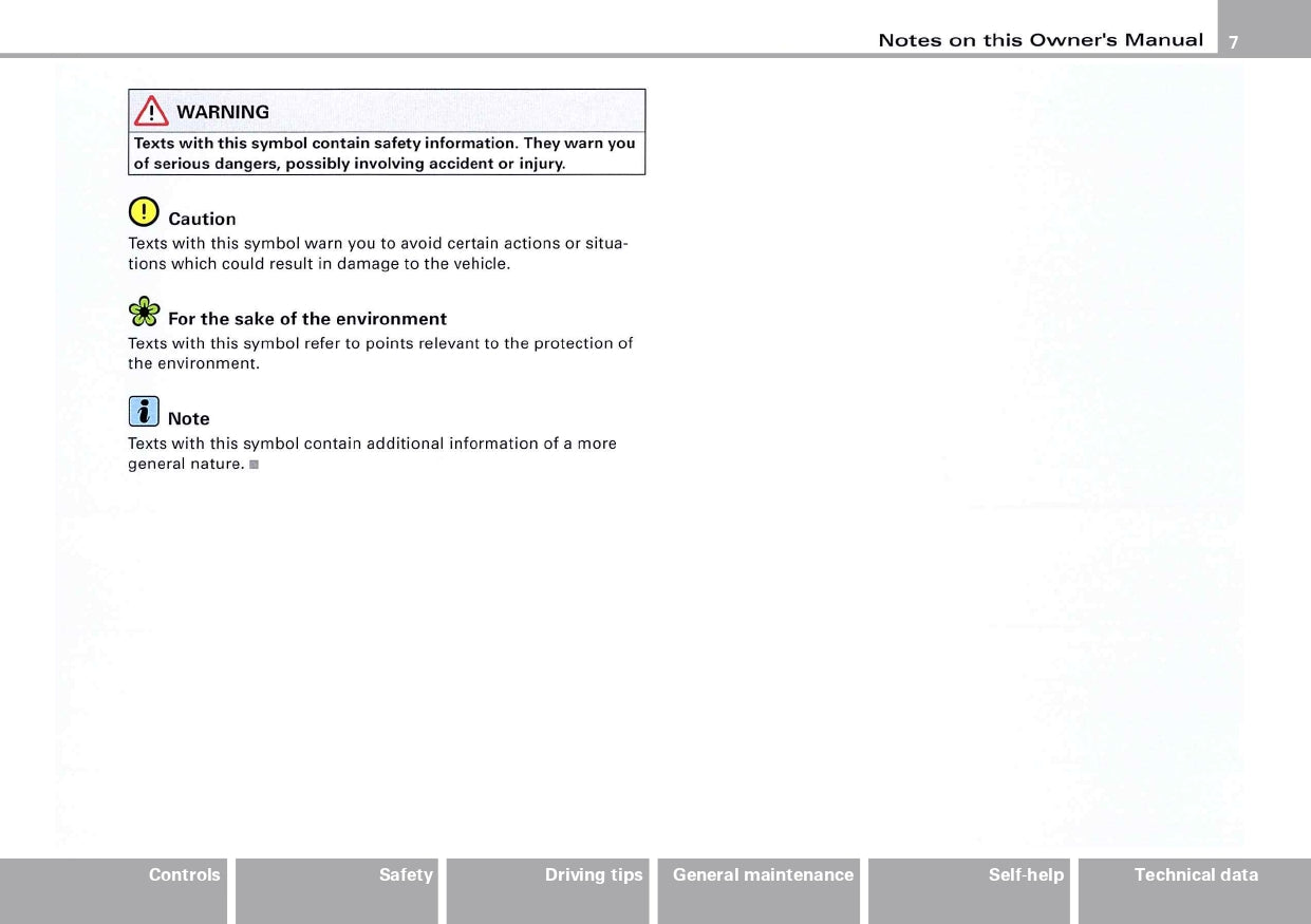 2004 Audi TT/TT Coupé Owner's Manual | English