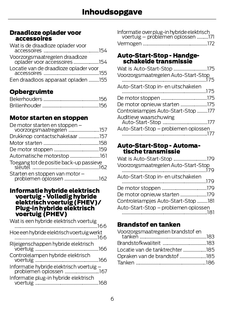 2024 Ford Kuga Owner's Manual | Dutch