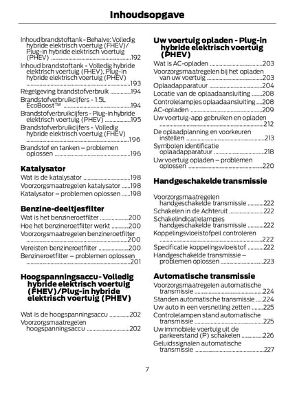 2024 Ford Kuga Owner's Manual | Dutch