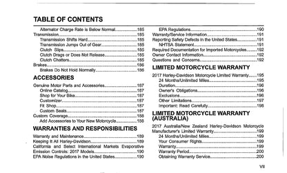 2017 Harley-Davidson Softail Owner's Manual | English