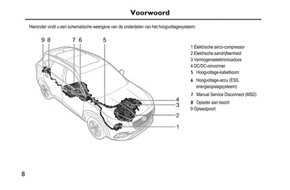 2020-2023 MG Ehs PHEV Manuel du propriétaire | Néerlandais