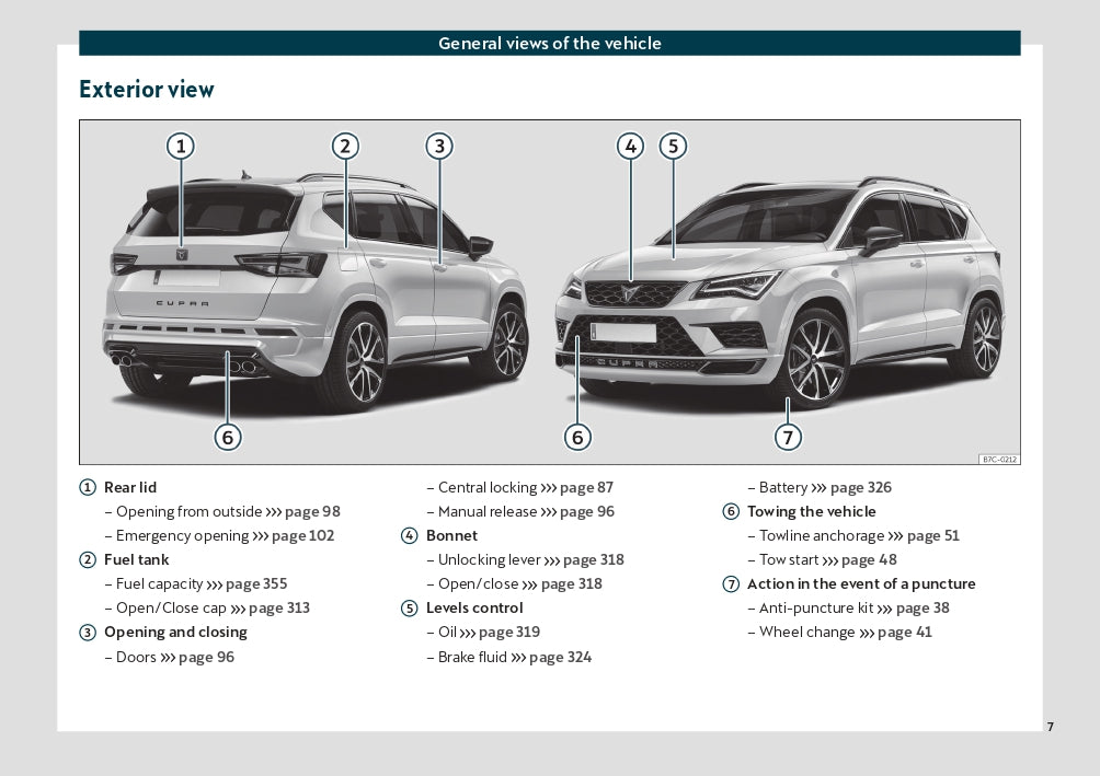 2020 Cupra Ateca Owner's Manual | English