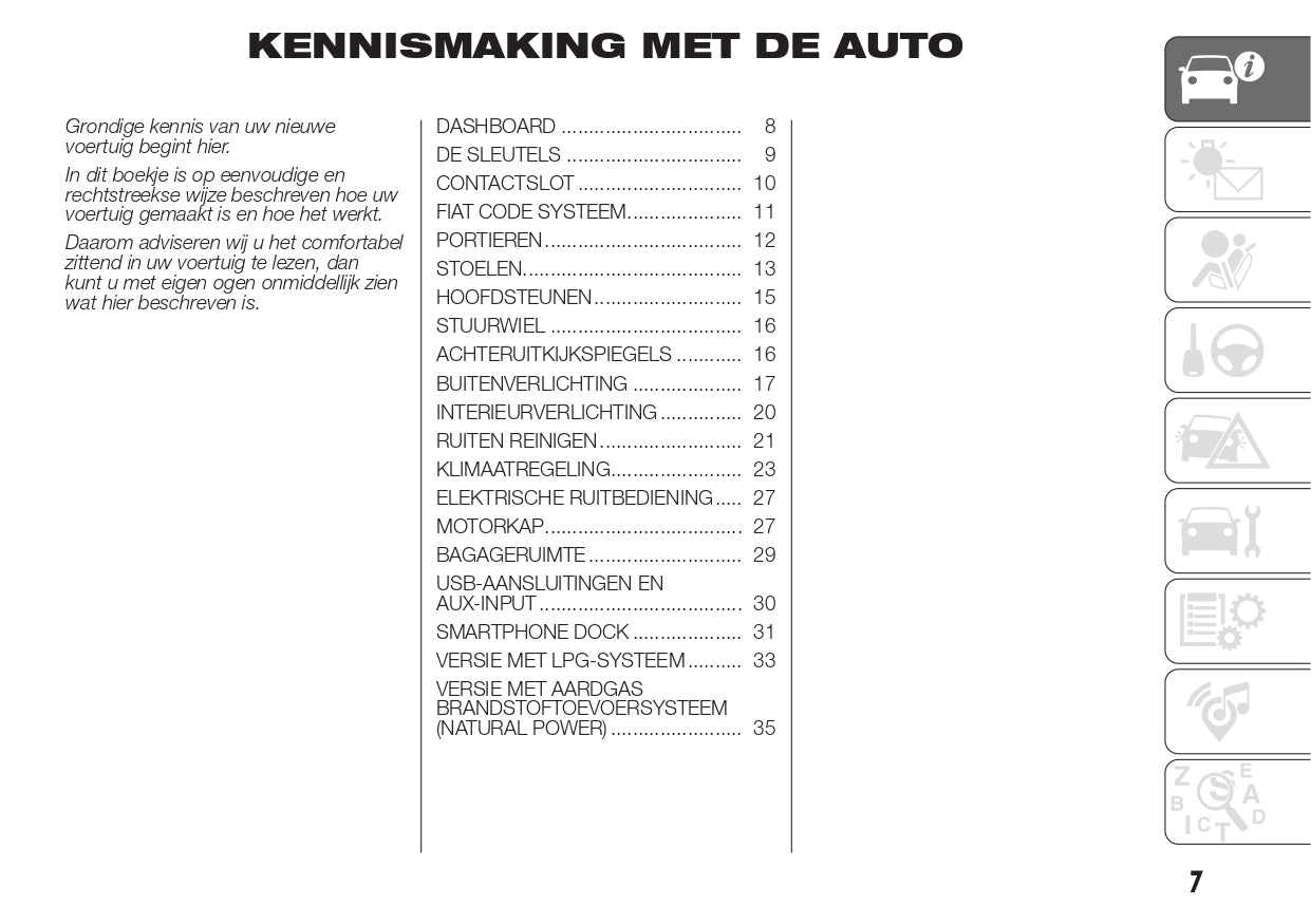 2016 Fiat Panda Gebruikershandleiding | Nederlands